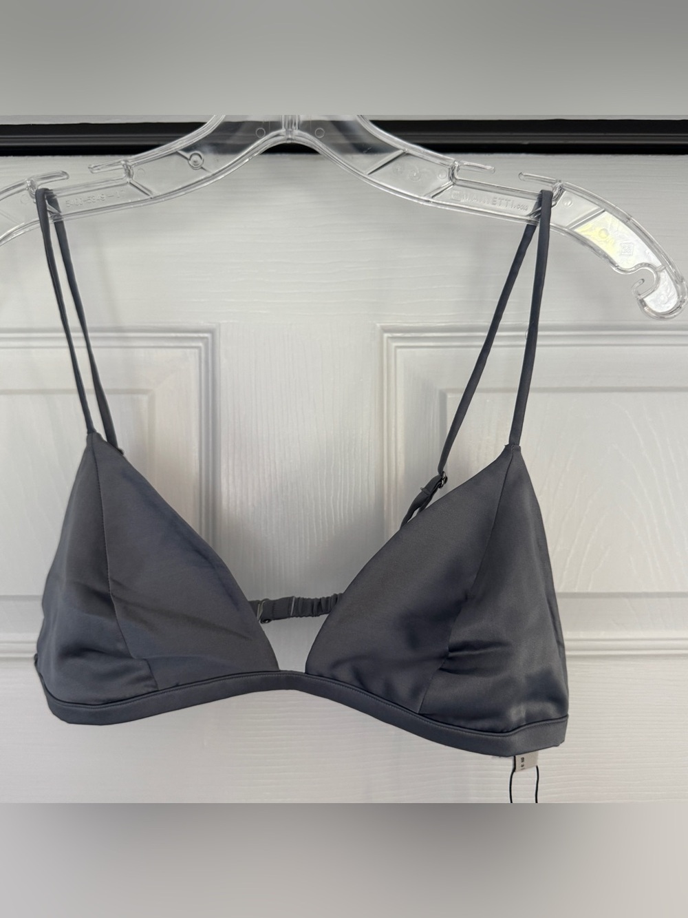 FLEUR DU MAL | NWT Luxe Triangle Bra MEDIUM - MR GRAY